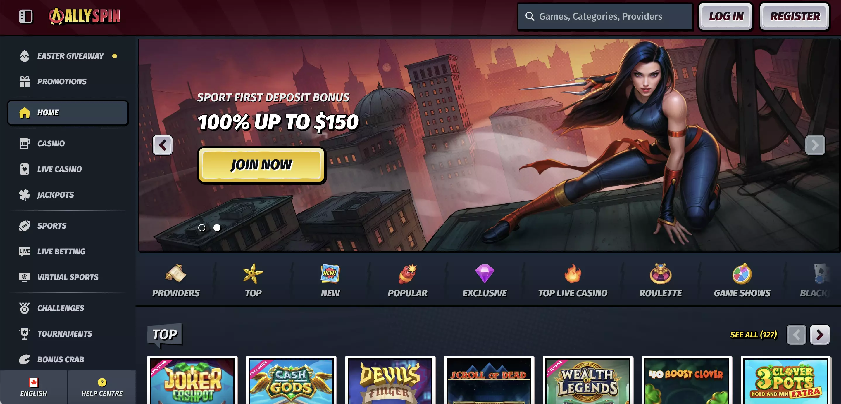 AllySpin Casino Review: 100% Welcome Bonus, 5,000+ Games & 8.9 Safety Index