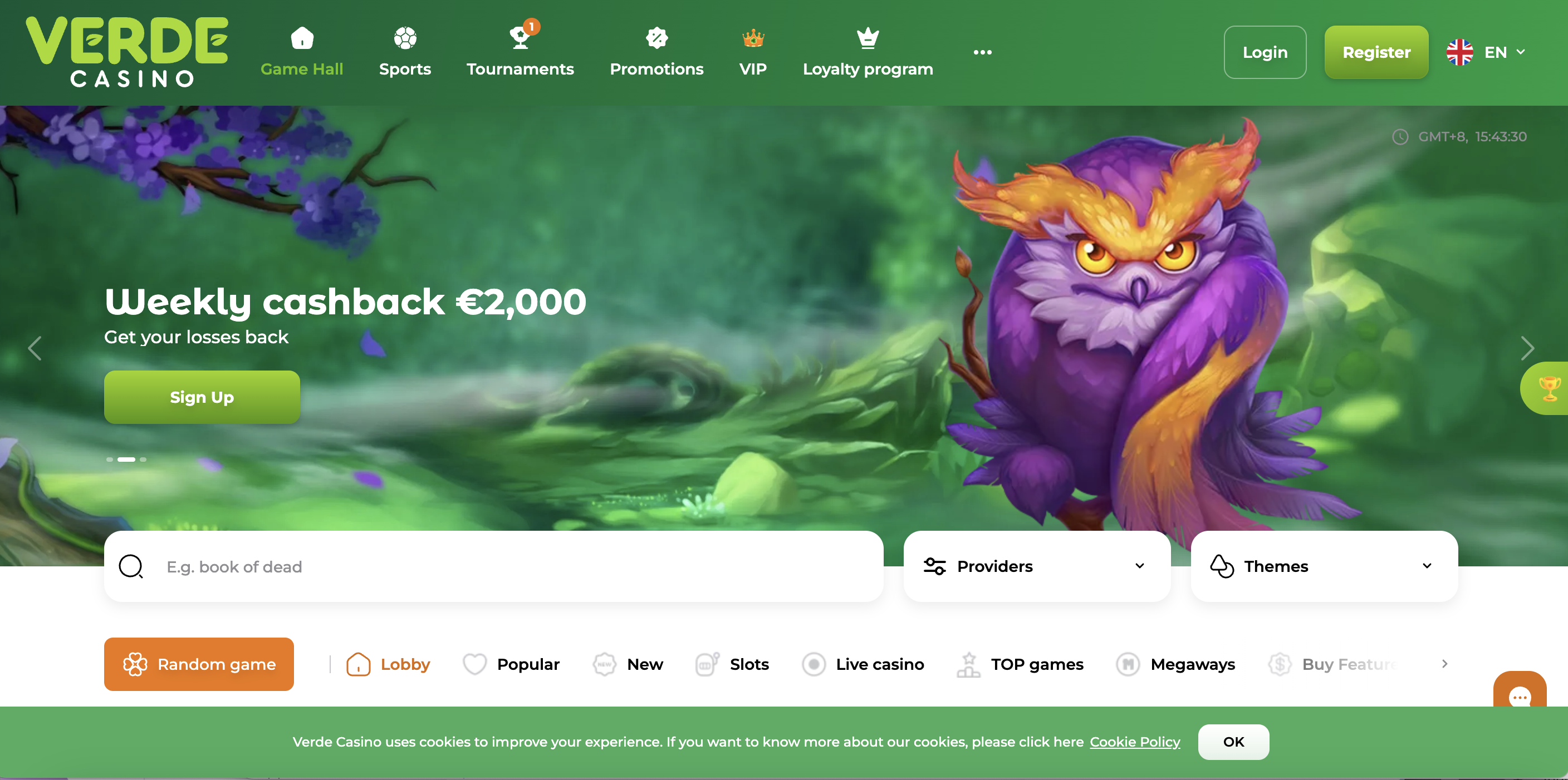 VerdeCasino Review: €1200 Welcome Bonus, 5000+ Games & 24/7 Support